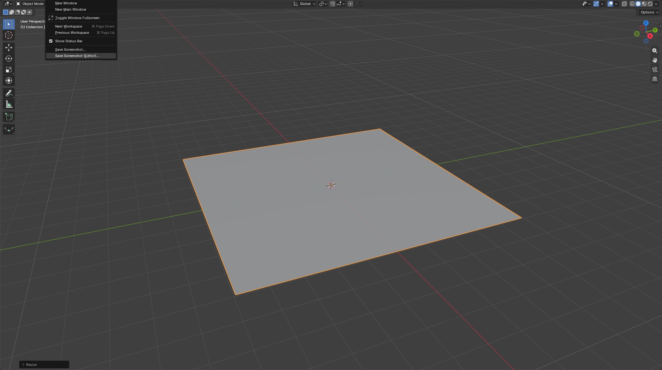 Quick Start starting point: Cycles render engine and a simple room scene
