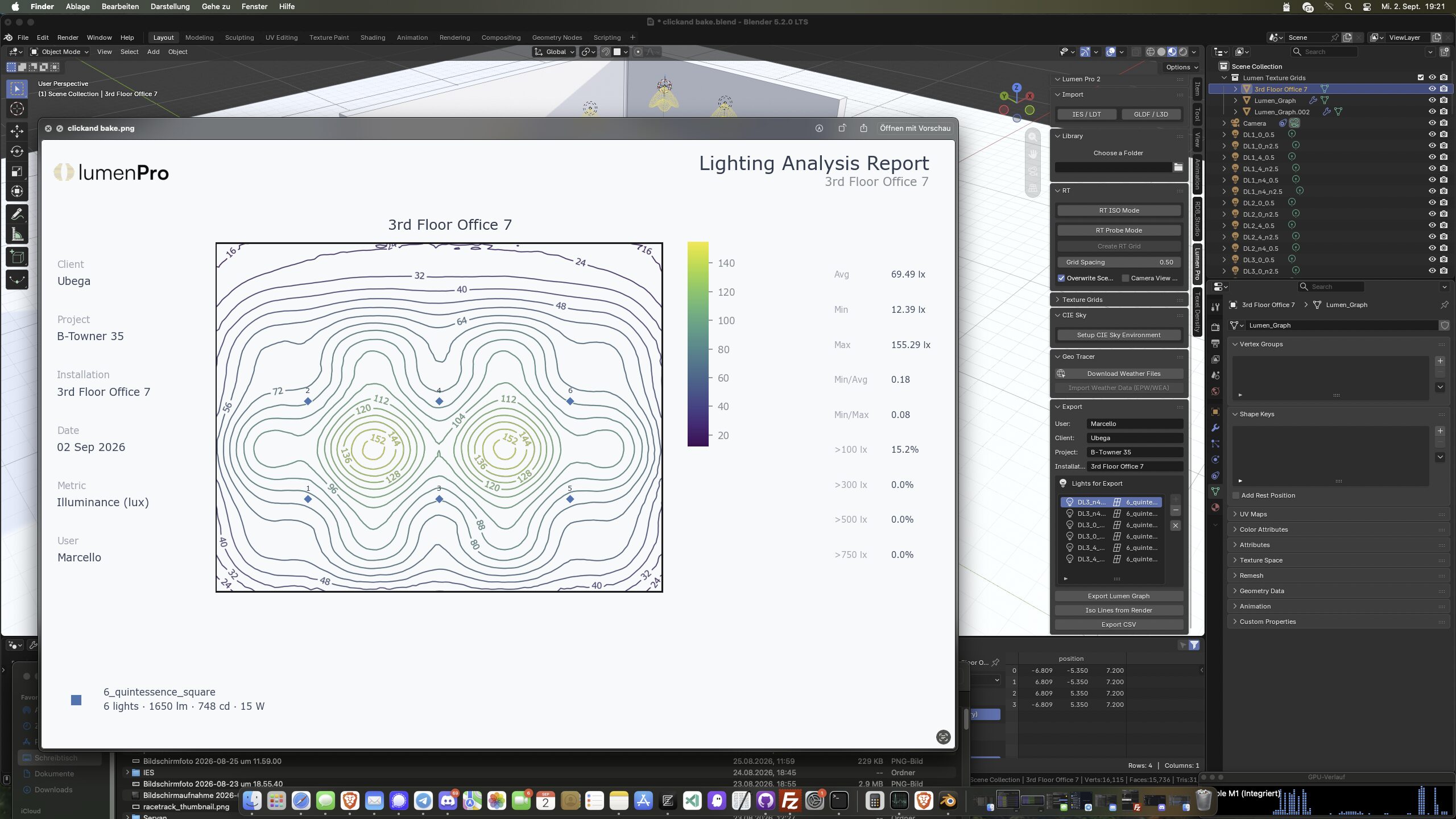 A4 Lumen Pro report export